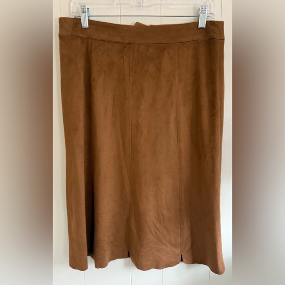 Premise faux suede midi skirt Size 4 - Picture 1 of 9